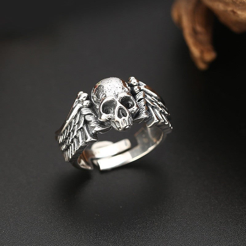 Gothic Punk Skull Ring