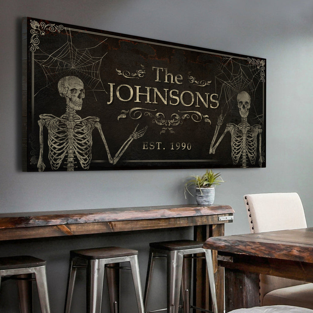 Personalized Gothic Family Sign