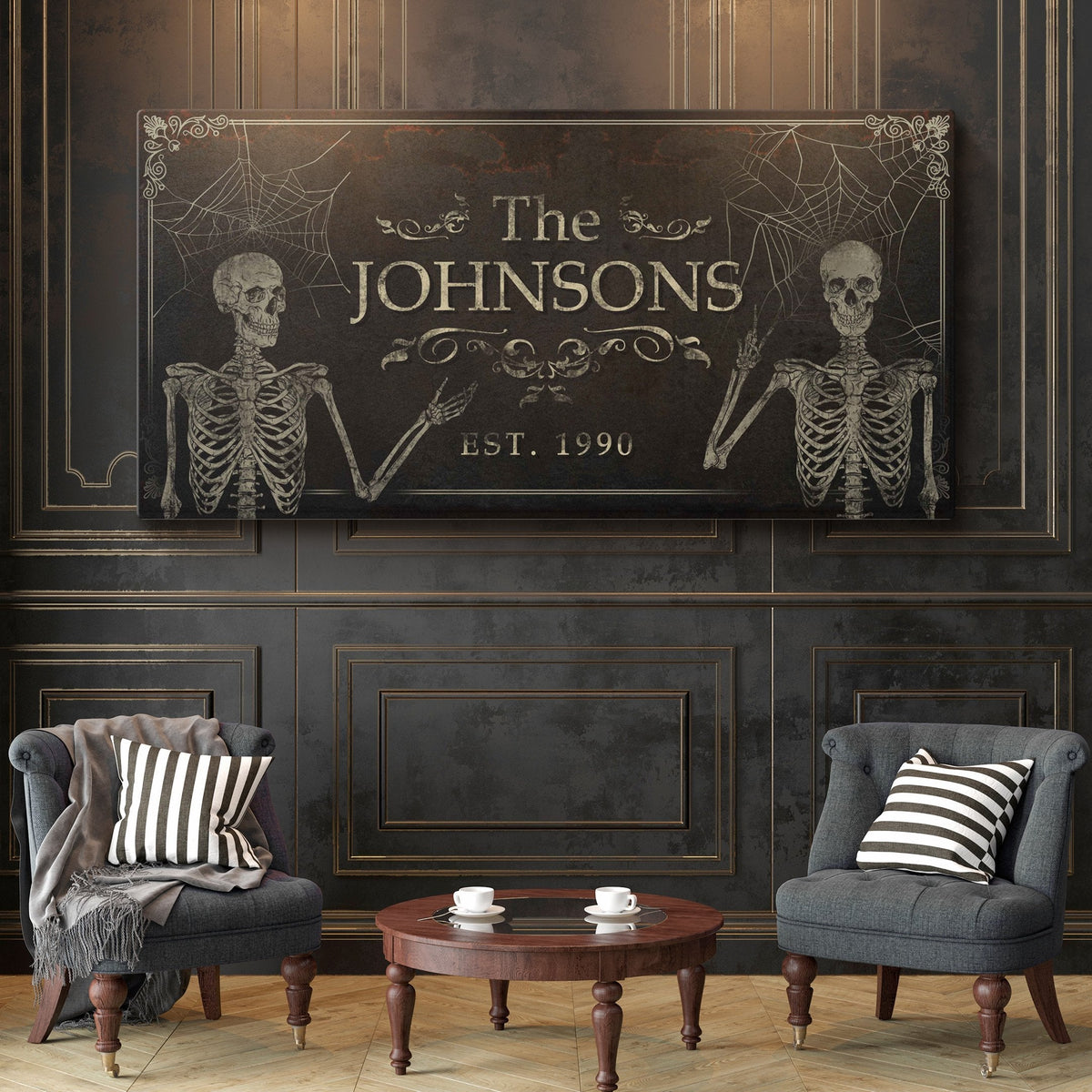 Personalized Gothic Family Sign