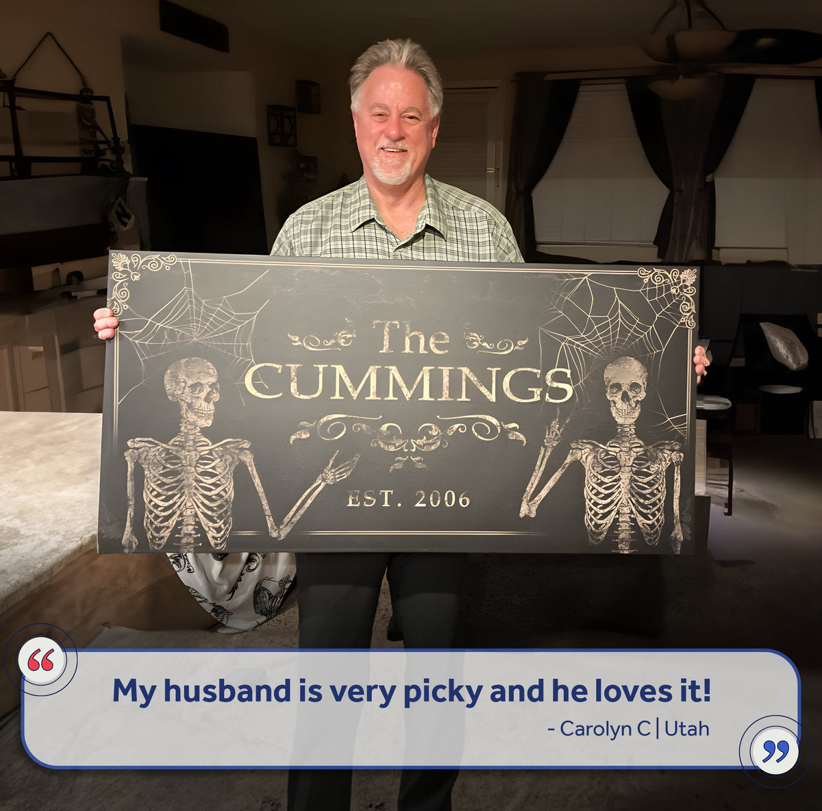 Personalized Gothic Family Sign