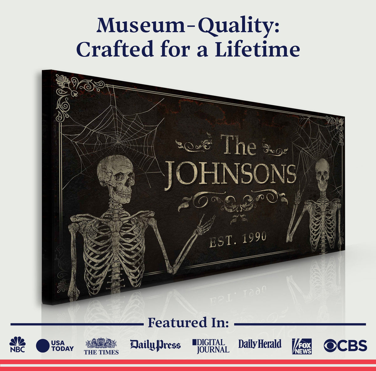 Personalized Gothic Family Sign