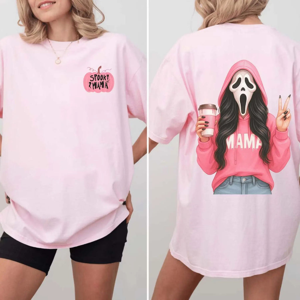 Pink Spooky Mama Halloween T-Shirt