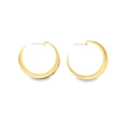 Wide Curved Hoop Earrings