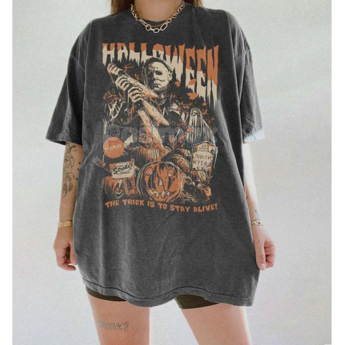 Retro Michael Myers T-shirt – Distressed Horror Movie Shirt