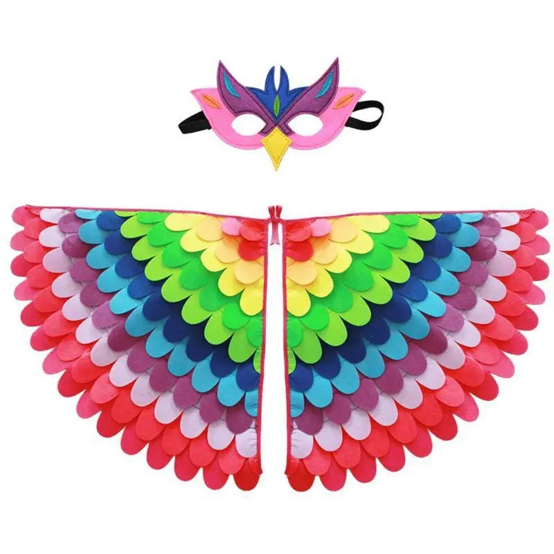 Kids Bird Costume with Wings Cape & Mask
