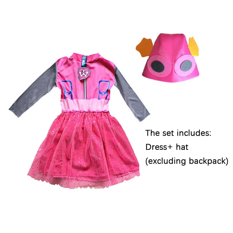 Kids Dog Patrol Cosplay Costume Set – Cartoon Uniform Outfit