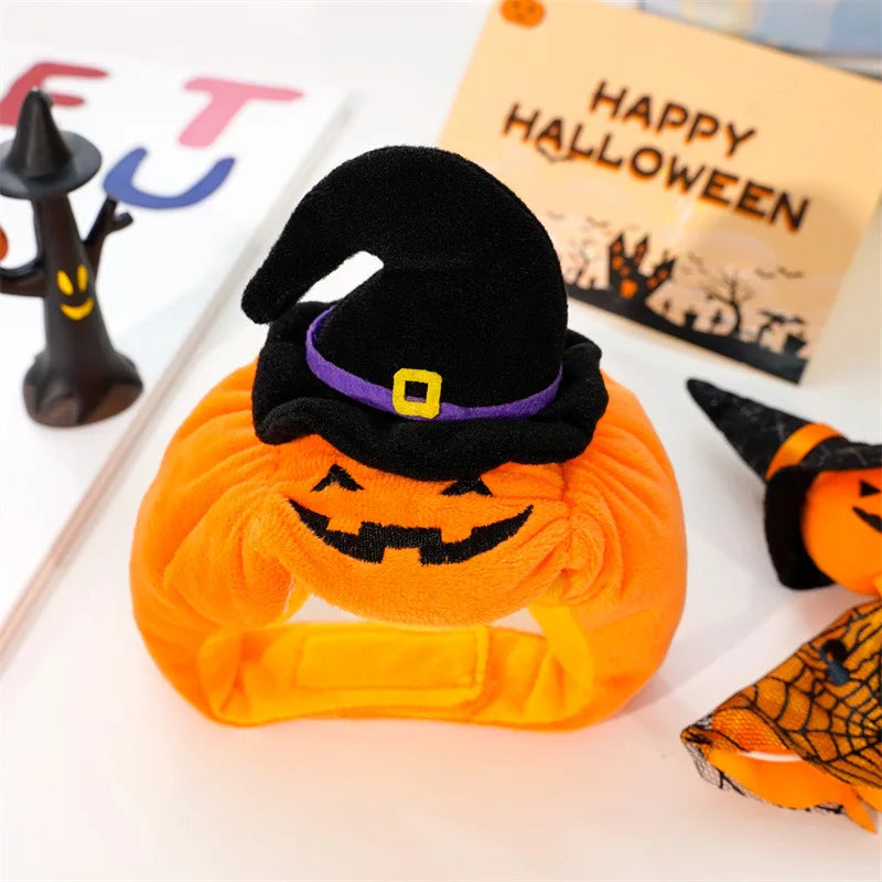 Pumpkin Halloween Costume Hat for Pets