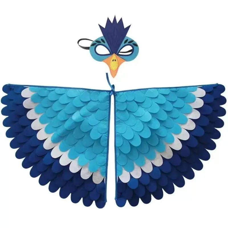 Kids Bird Costume with Wings Cape & Mask
