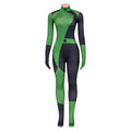 Anime character Shego cosplay costumesexy jumpsuitsuitable for womentight jumpsuitgloves Halloween carnival party costume