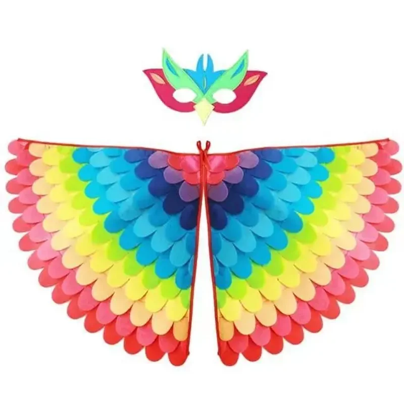 Kids Bird Costume with Wings Cape & Mask