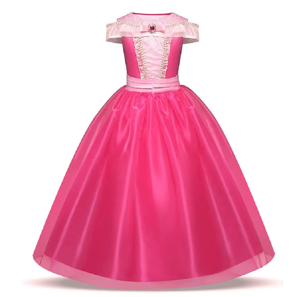 Kids Princess Costume Dress for Girls Cosplay Parties