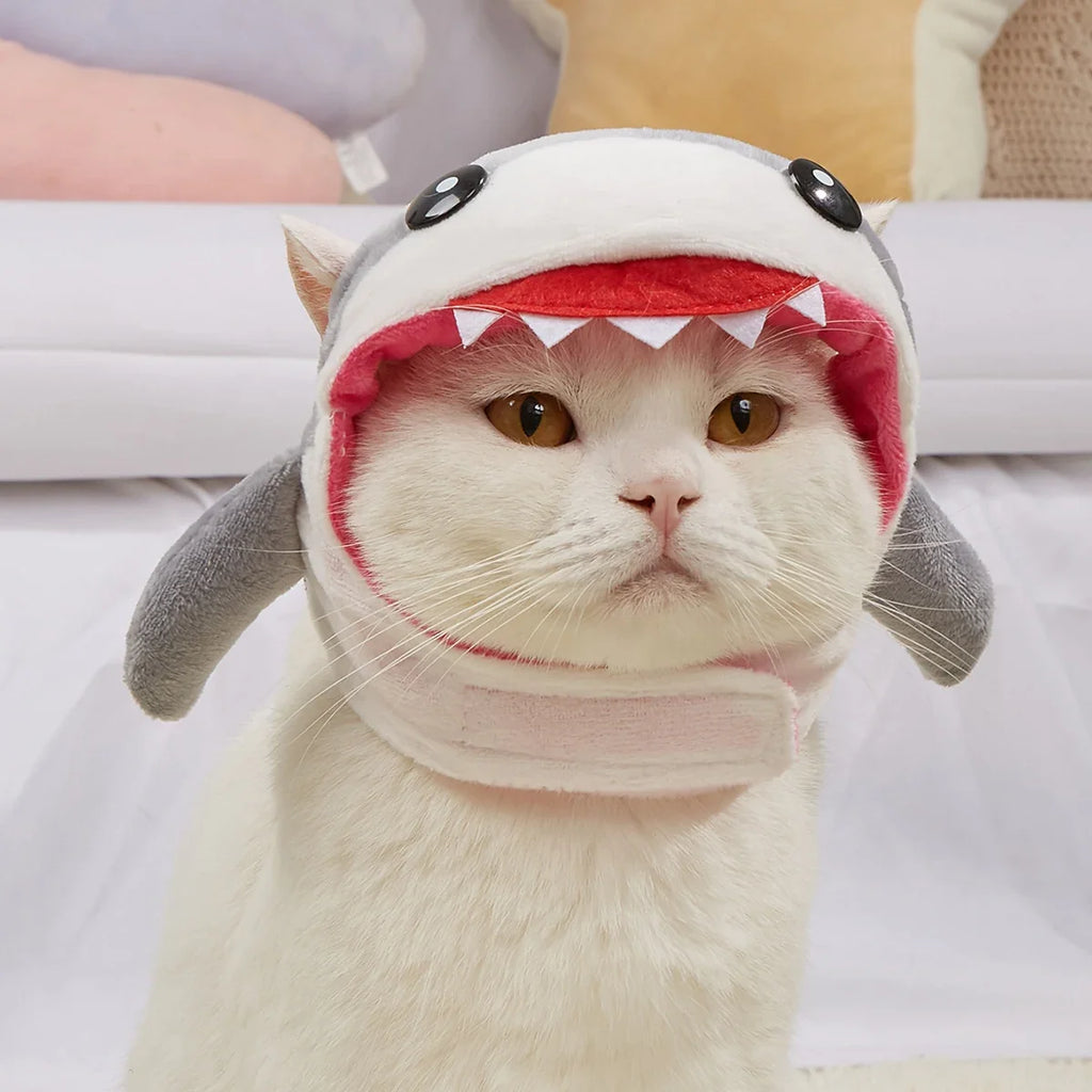 Shark or Elk Costume Hat for Dogs and Cats