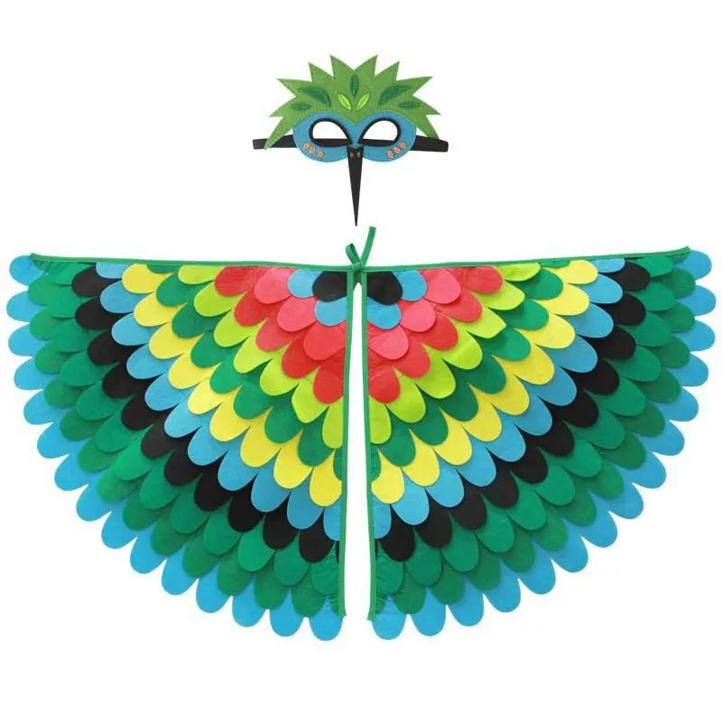 Kids Bird Costume with Wings Cape & Mask