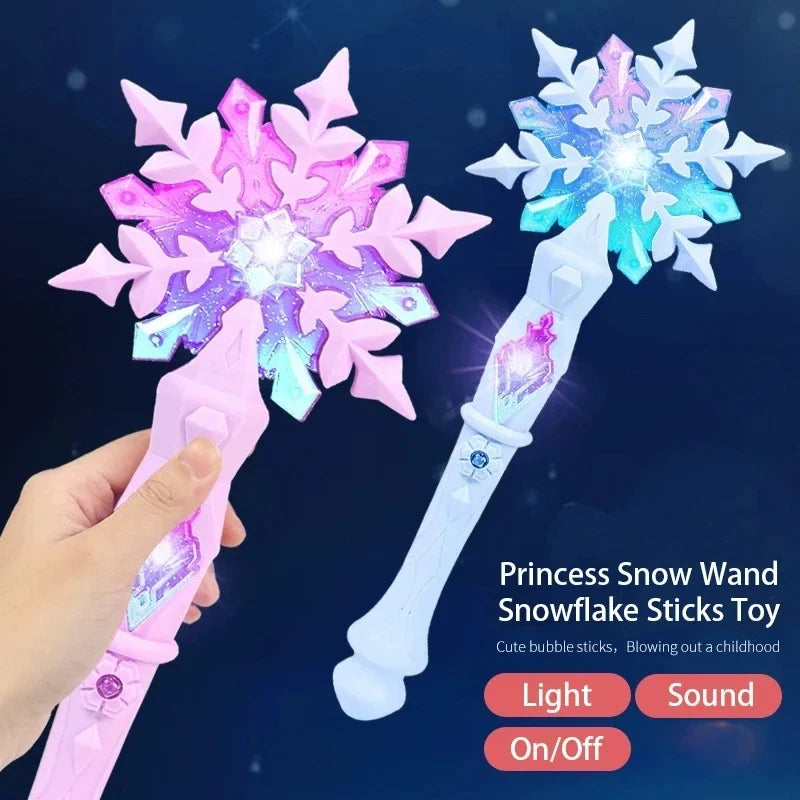 Princess Snowflake LED Magic Wand Toy