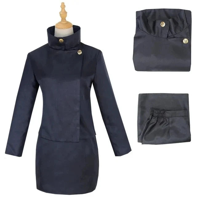 Anime Jujutsu Kaisen Shoko Ieiri Cosplay Costume Clothes Halloween Role Play Ieiri Shōko Dresses High School Uniform Skirt suits