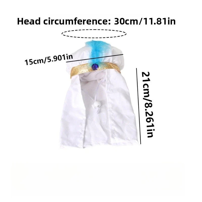 Adjustable Halloween Costume Hat for Dogs and Cats