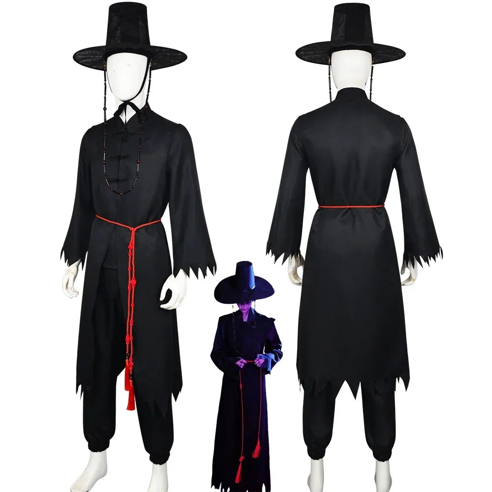 2025 Halloween Adult Saja Boy Jinu Cosplay Men Group Stage Performance Halloween Carnival Party Clothes Anime Full Sets Costume
