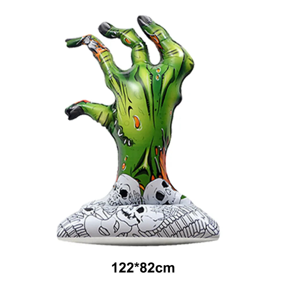Globo Esqueleto Gigante Calavera Terror Halloween Foil Inflable