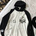 Zip Up Hoodie Cartoon Japanese – Grunge Anime Y2K Streetwear