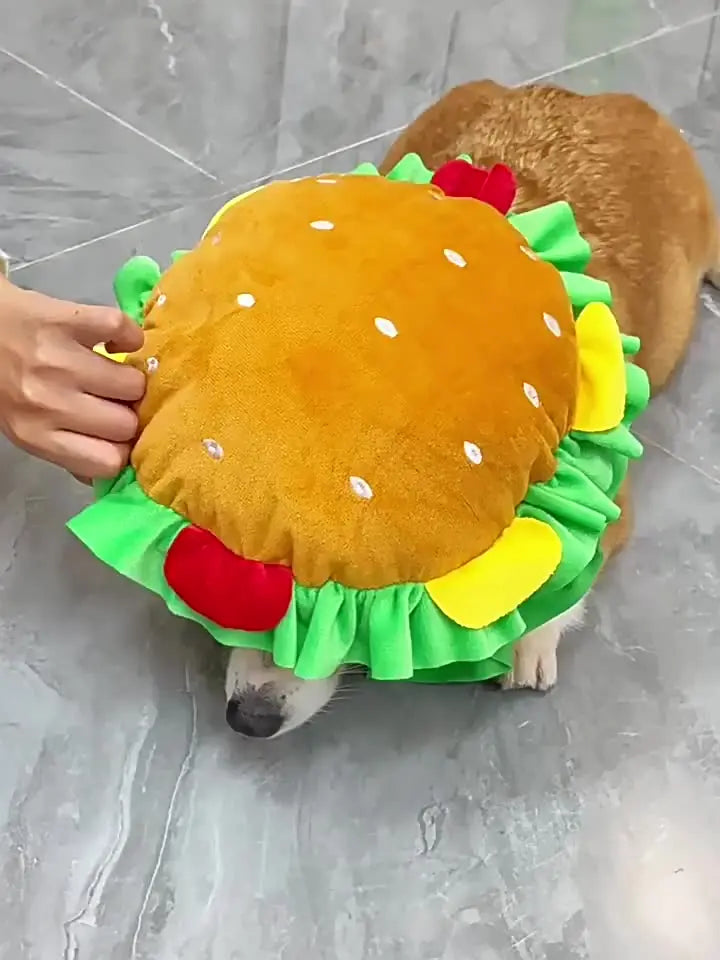 Burger and Fries Pet Costume Accessories