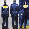 Anime JOJO Bizarre Adventure Josuke Higashikata Cosplay Costume Blue Jacket Uniform Set Party Carnival Halloween Outfits
