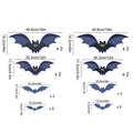 Bats Wall Decor Sticker 28X Wall Bat Stickers For Halloween Halloween Party Favors PVC Sticker For Room Wall Glass
