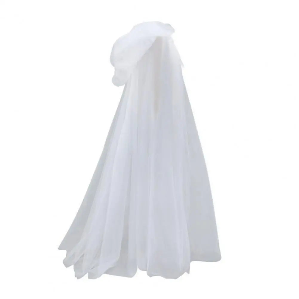 Halloween Ghost Cosplay Costume Cloak Adult Hooded Lace-up Full-Length Sheer Cape with Oversized Hood