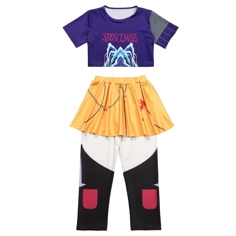 Rumi Girl Anime Cosplay Costume – Dance Performance Outfit