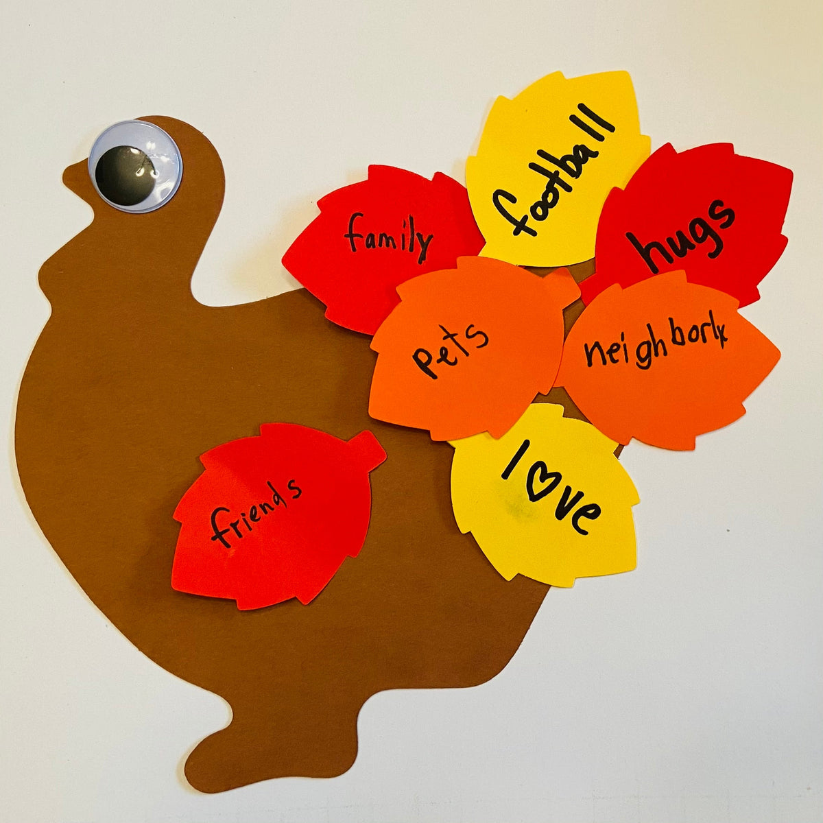 SHAPES ETC. Thanksgiving Turkey Assorted Color Super Cut-Outs - 8in x 10in