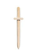 Sturdy Wooden Sword - No Finish - for DIY Paint or Stain