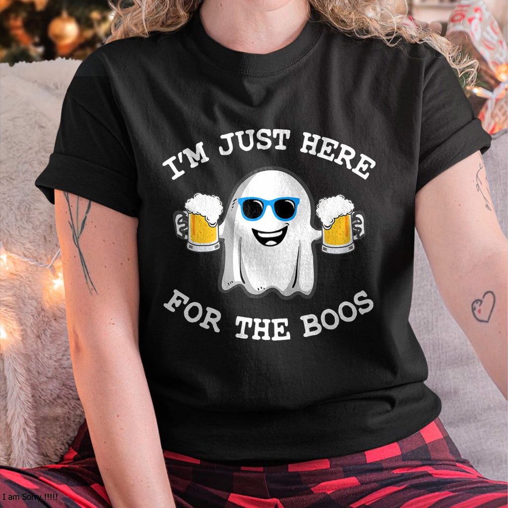 Halloween I'm just here for the boos shirt