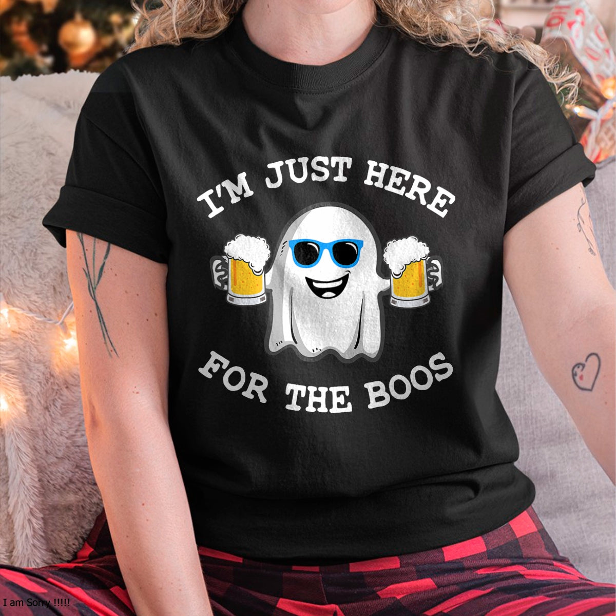 Halloween I'm just here for the boos shirt