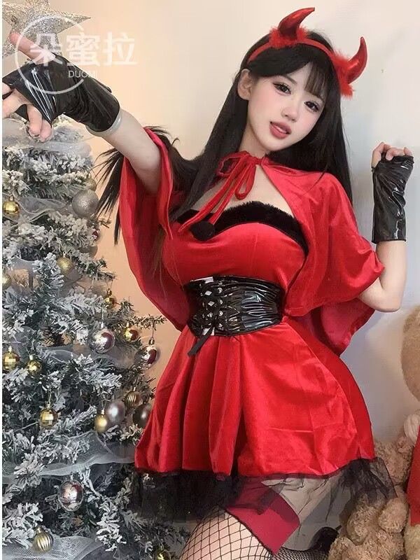 Dark Gothic Nun Costume Set