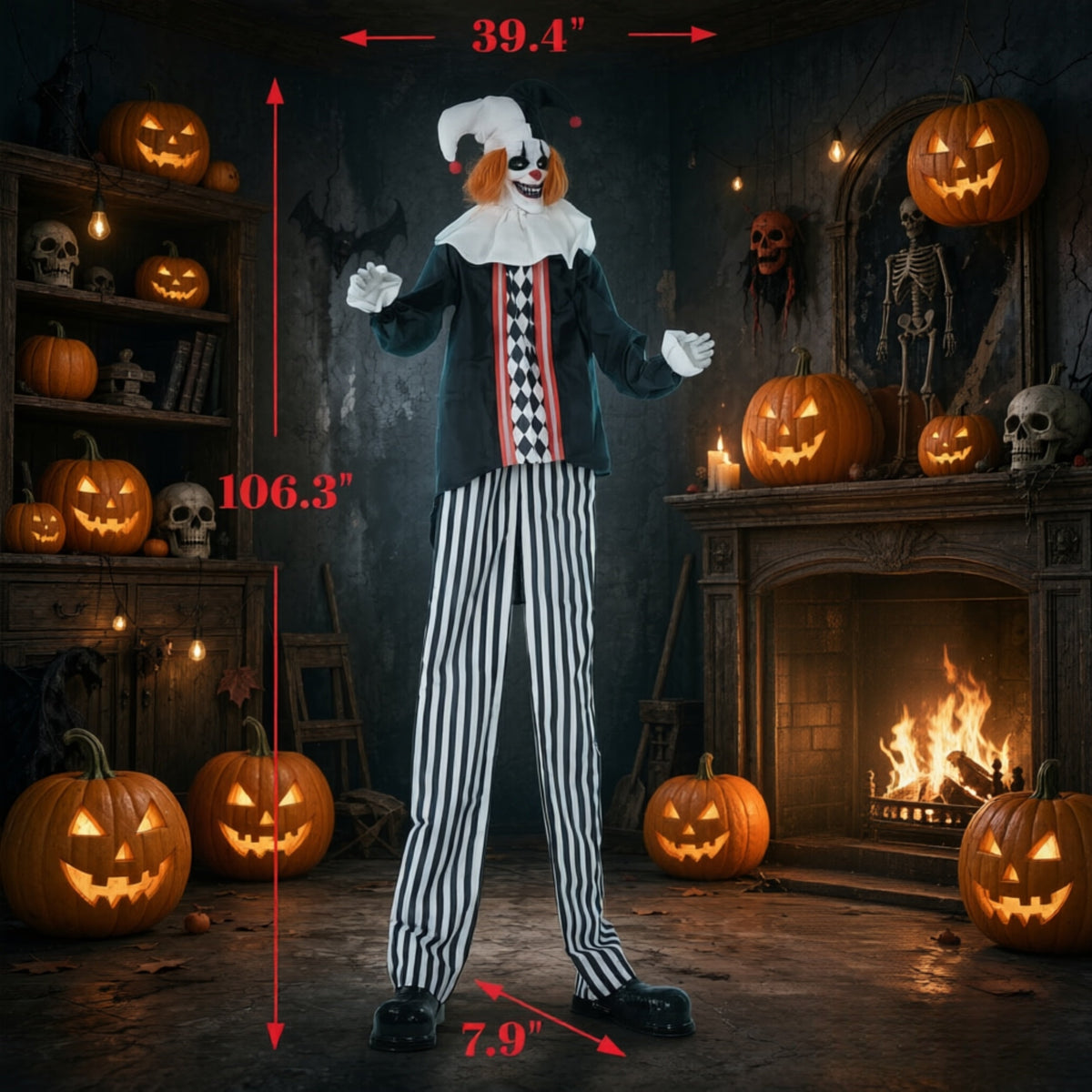 Frightening Giant Clown Prop