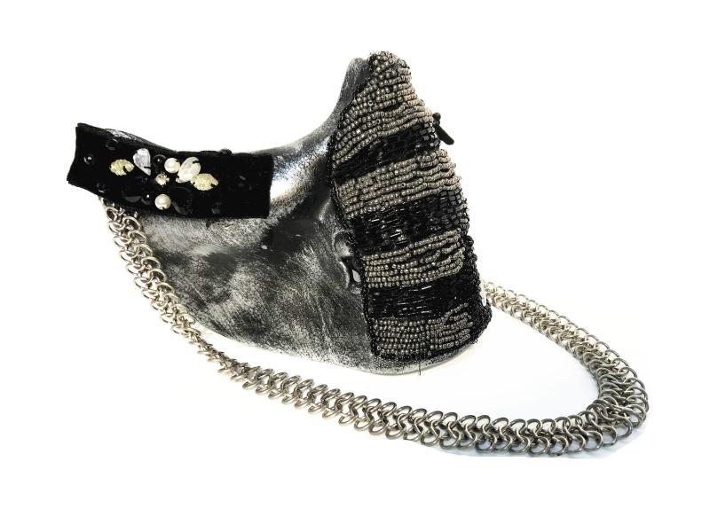 Riveted Skull Punk Performance Mask