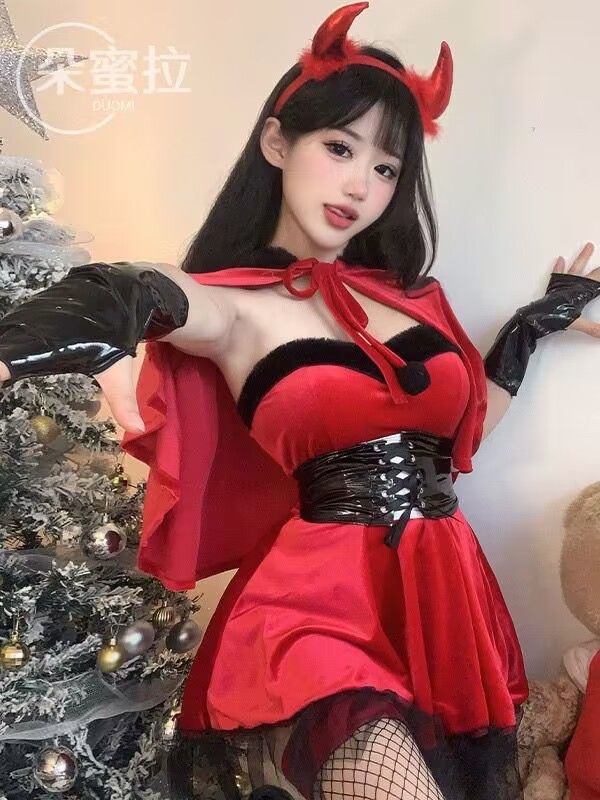 Dark Gothic Nun Costume Set