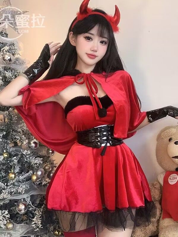 Dark Gothic Nun Costume Set