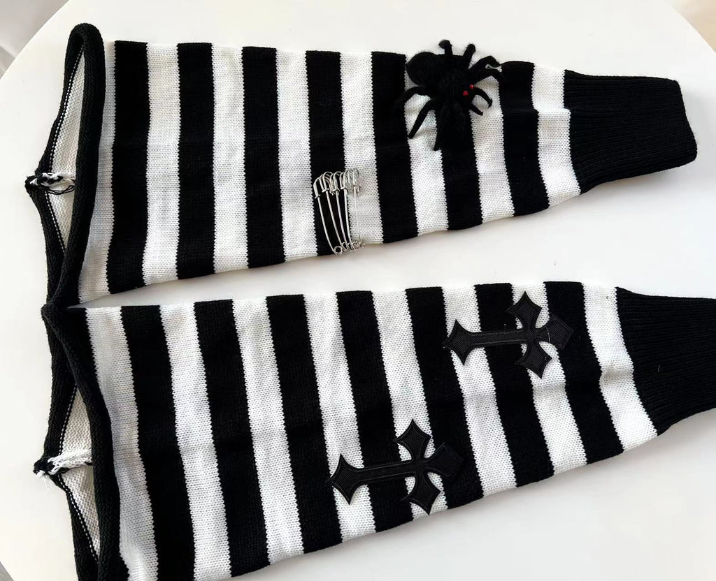 Striped Punk Leg Warmers