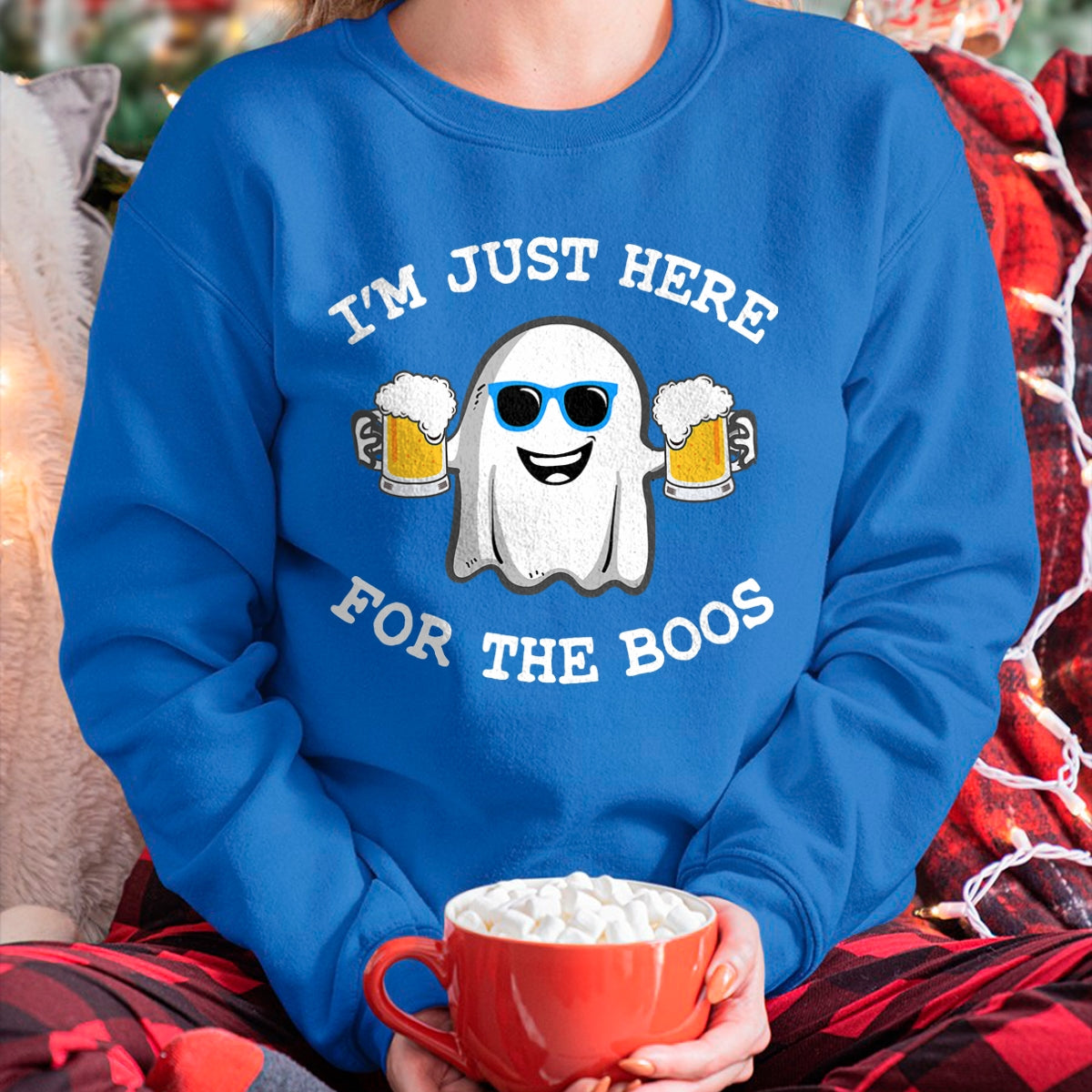Halloween I'm just here for the boos shirt