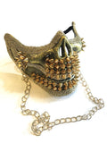 Riveted Skull Punk Performance Mask