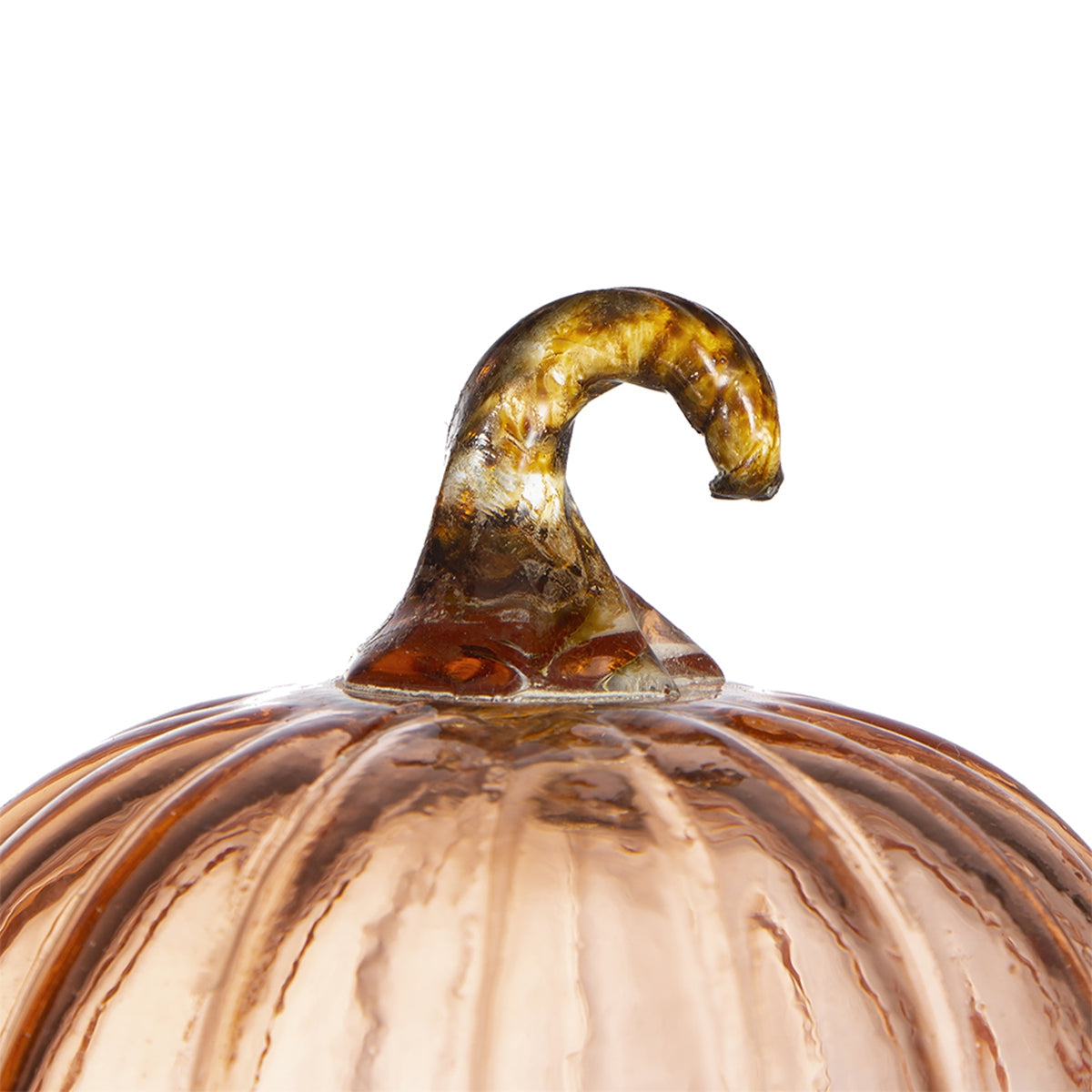 Set of 8 Glass Pumpkins for Fall Decor
