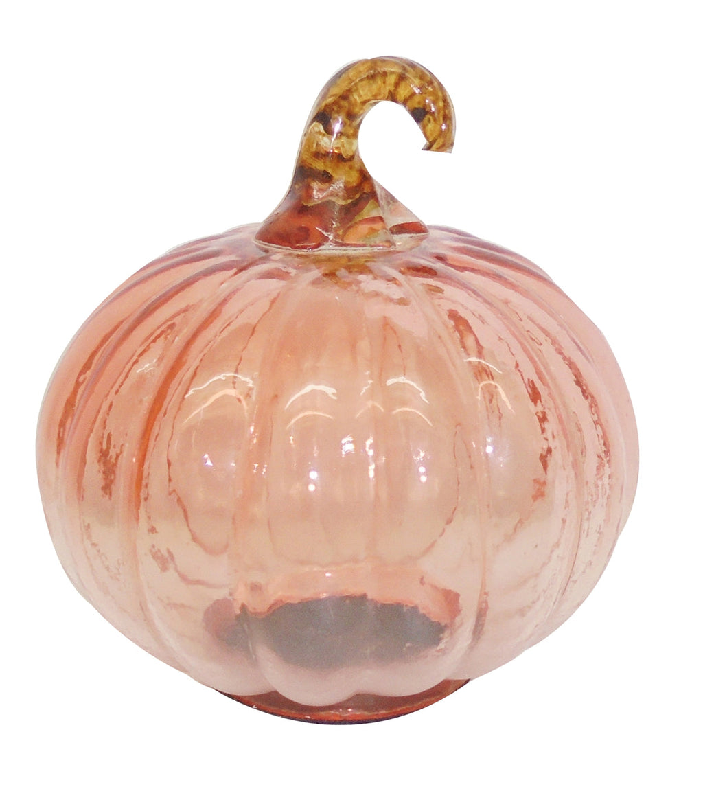 Set of 8 Glass Pumpkins for Fall Decor