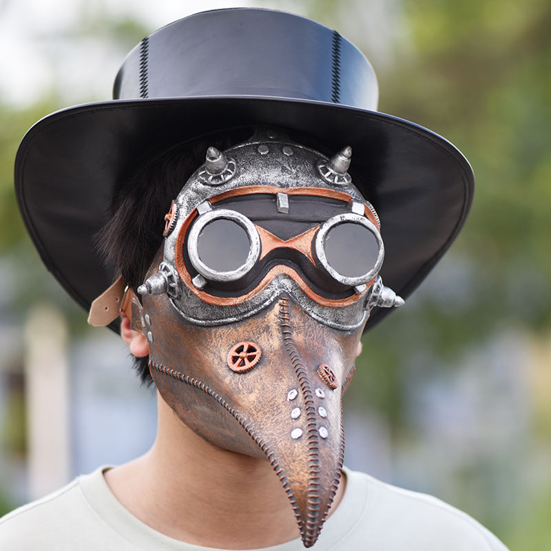 Punk Plague Doctor Crow Headpiece