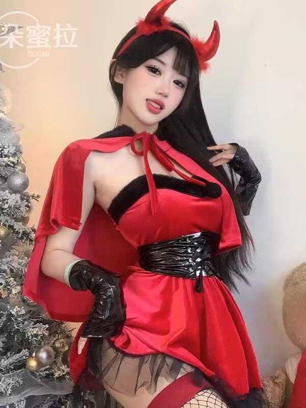 Dark Gothic Nun Costume Set