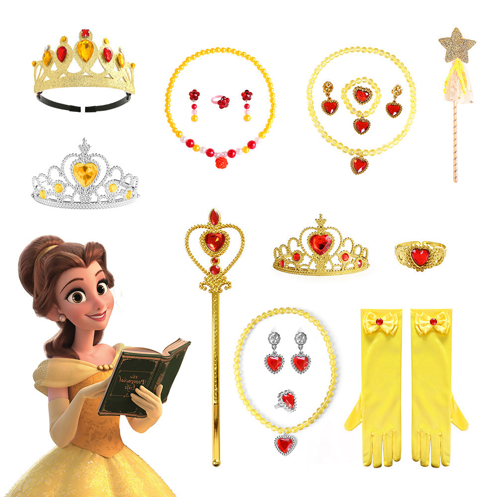 2023 Halloween Belle Princess Costume & Accessories