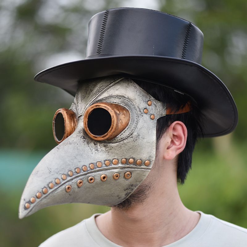 Punk Plague Doctor Crow Headpiece