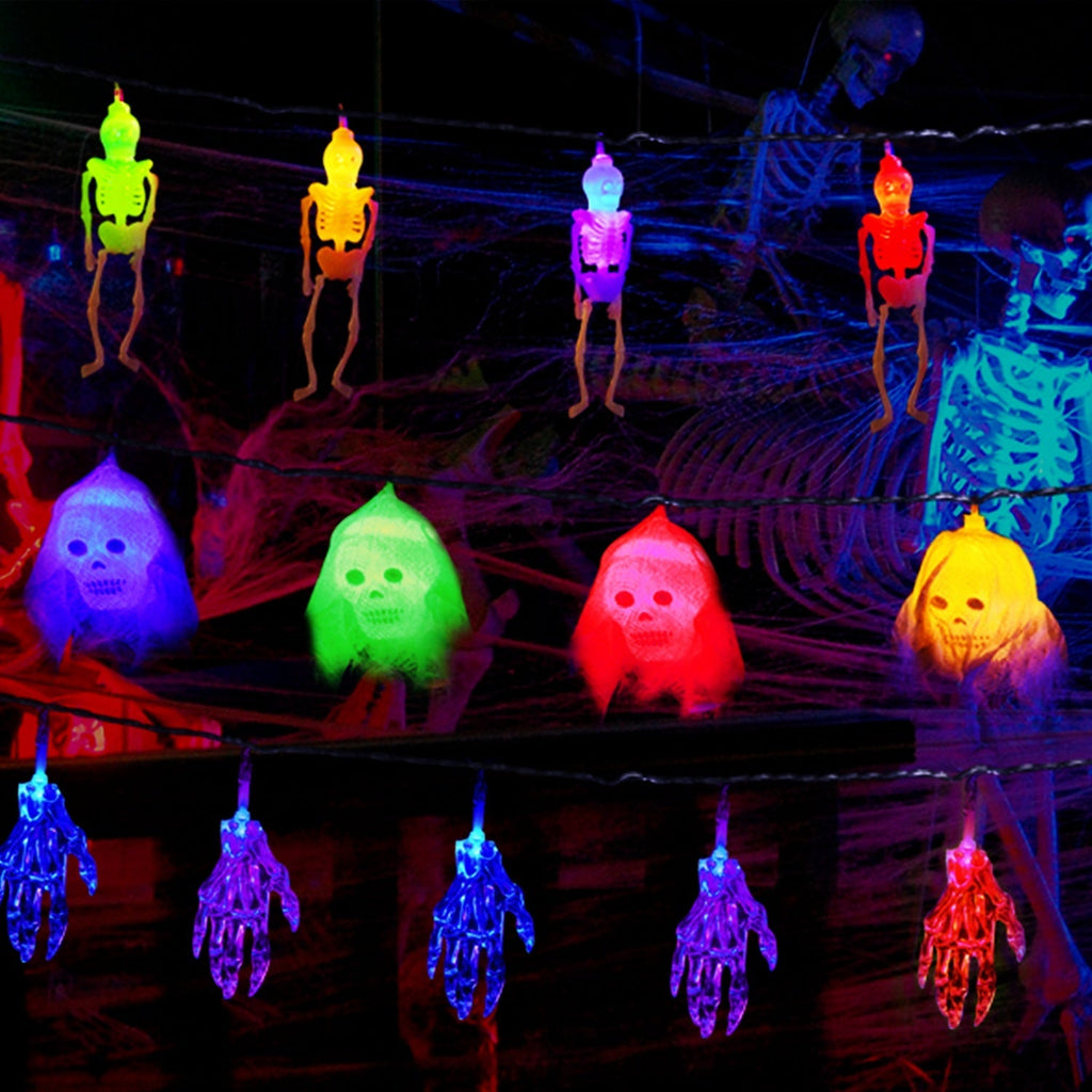 3Pcs Halloween Light Decorations Total 50 LEDs 24ft
