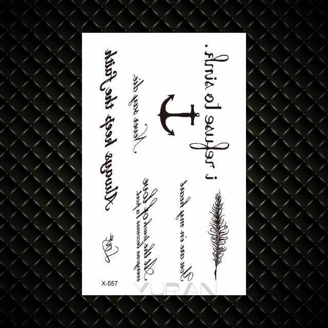 Fashion Small Sexy Black Temporary Waterproof Tattoo Cute Star Heart Tattoos Sticker Body Finger Tattoo For Kids Womens