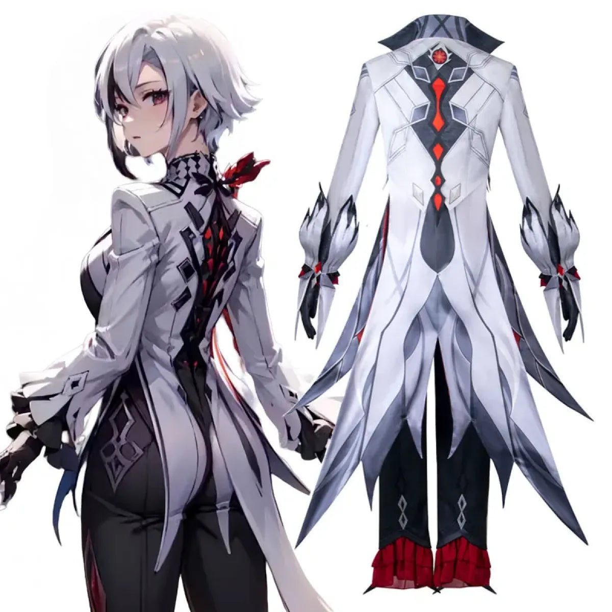 Arlecchino The Knave Cosplay – Genshin Impact Fatui Harbinger