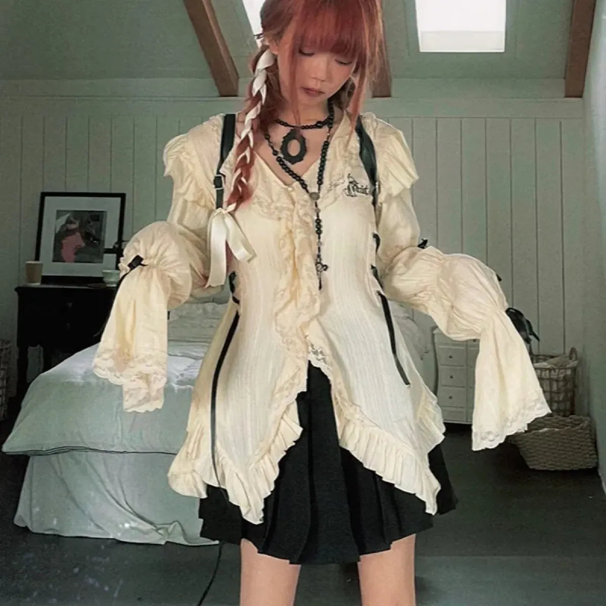 Gothic Lolita Lace Blouse